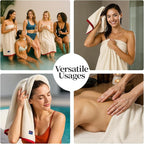 REDKISS 6 Piece Luxury Bath Towel Set, 2 Bath Towels, 2 Hand Towels, 2 - Image 8