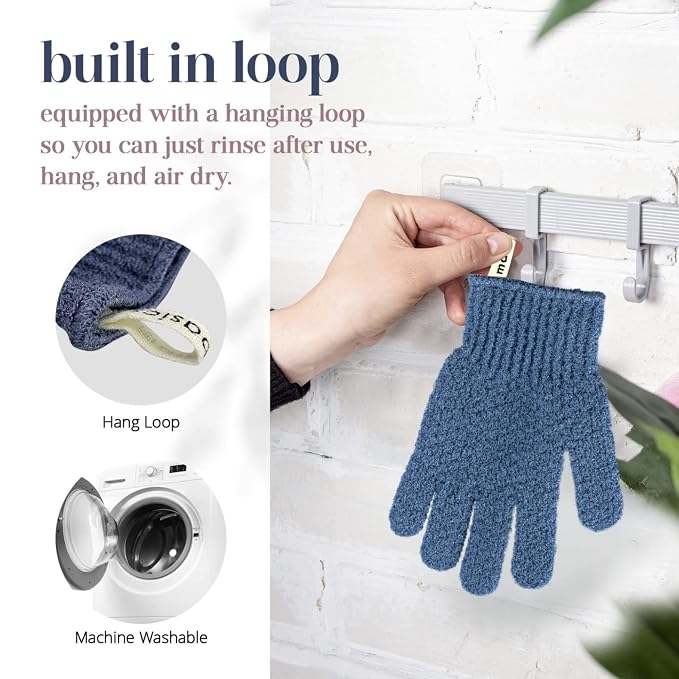 MainBasics Deep Exfoliating Bath Gloves - Image 6