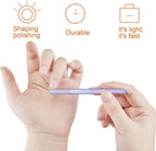 3 Pieces Glass Cuticle Pusher Cuticle Remover Glass Nail File Dual Ended - Image 4
