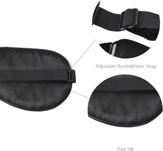 100% Natural Silk Sleep Eye Mask Kids, Cute Night Sleeping Mask - Image 5
