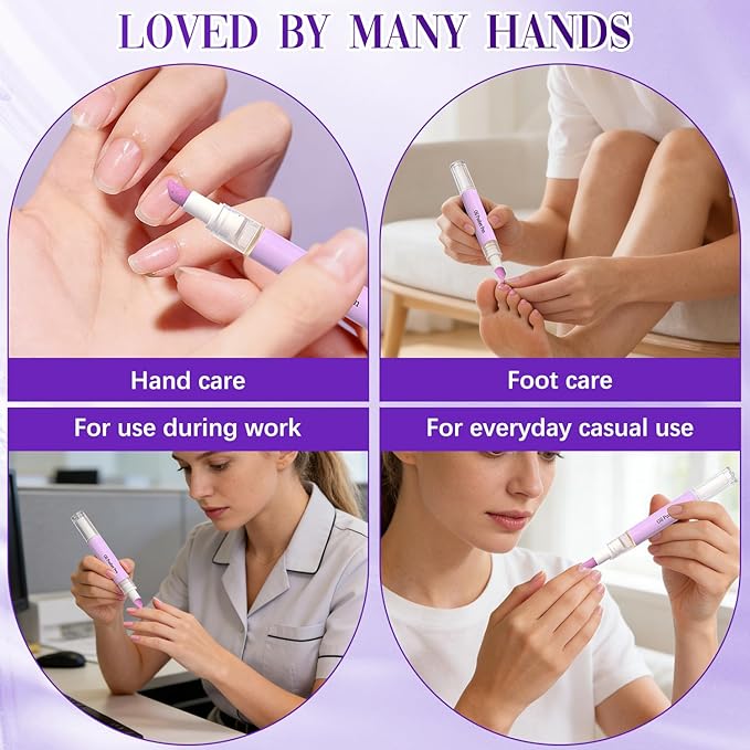 2Pcs 2-in-1 Cuticle Oil Pusher Pen, 2026 New Ceramic Cuticle Pusher & Oil Pen - Image 4