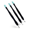 IVON 3 Pack Cuticle Trimmer Pusher Remover, Rubber Tip Gentle on Nail Bed by IVON