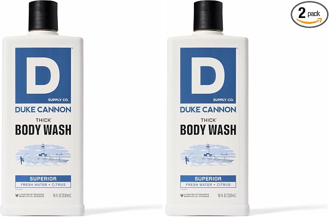 Duke Cannon Supply Co. Thick High Viscosity Body Wash – 3X Thicker, Plant-Based by DukeCannonSupplyCo