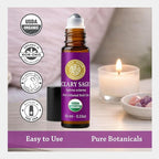 Silk Road Organic Clary Sage Essential Oil Roll On, 100% Pure USDA Certified - Image 5
