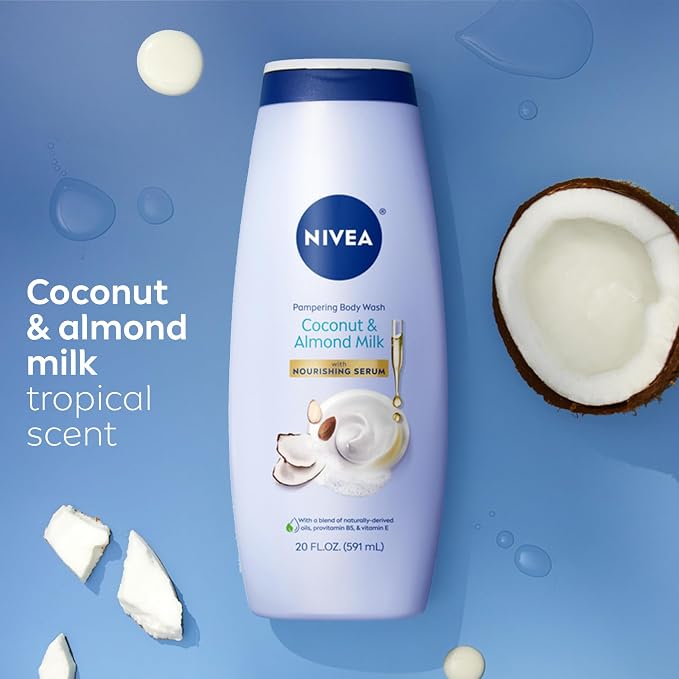 NIVEA Pampering Coconut and Almond Milk Body Wash - Image 9