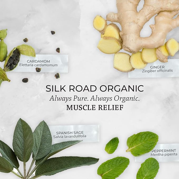 Silk Road Organic Muscle Relief Essential Oil Blend Roll On - Image 7