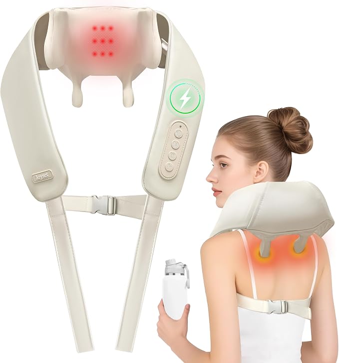 Joyset Neck Massager for Pain Relief Deep Tissue, Cordless Neck Massager and by joyset