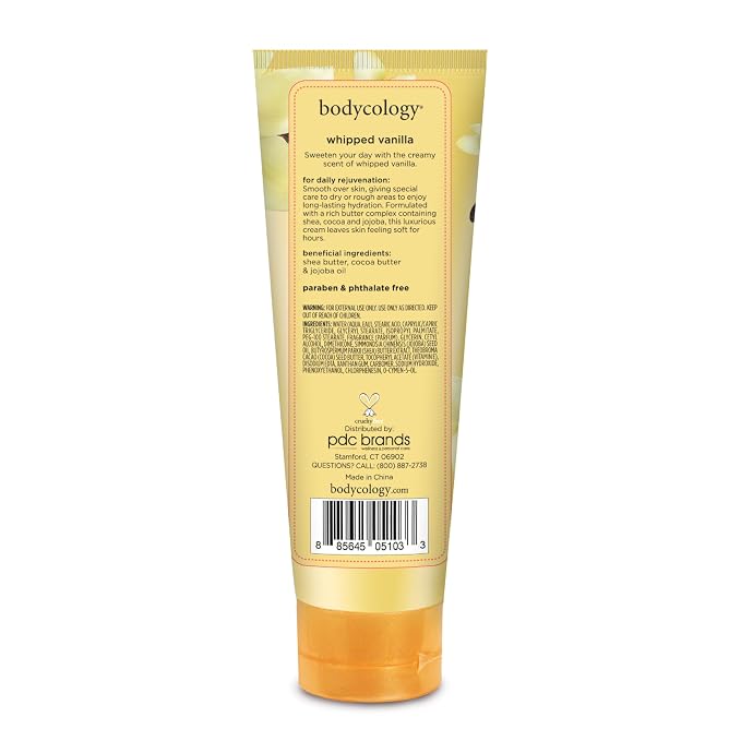 Bodycology Shea Butter Body Cream, Whipped Vanilla, 8 oz - Image 8