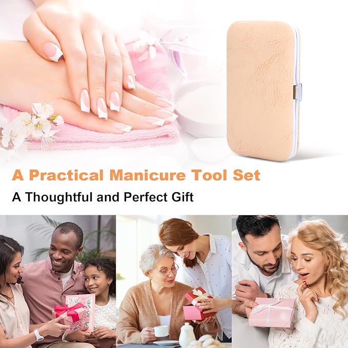 Manicure Set-Stainless Steel Nail Care Set-Professional 7 in 1 Ingrown Toenail - Image 6