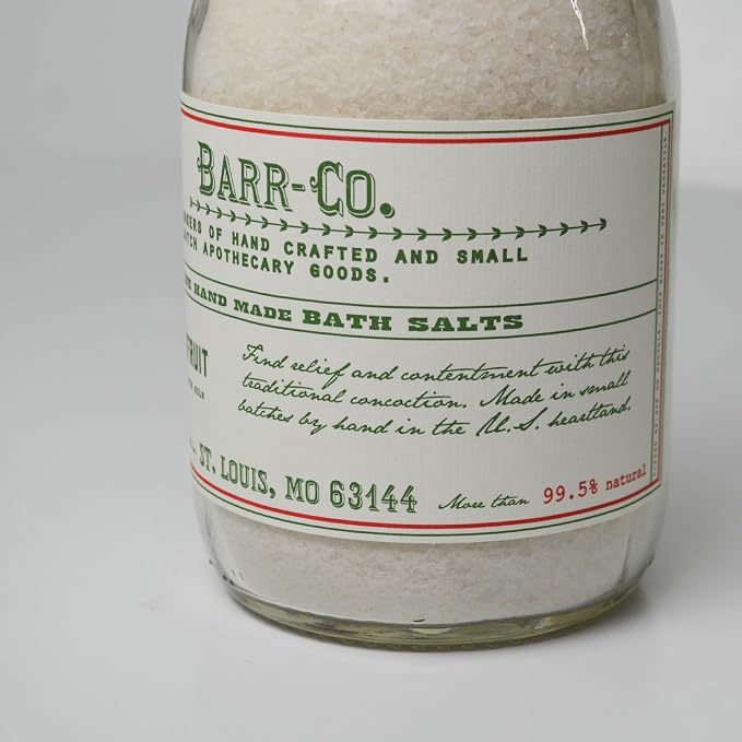 Barr-Co. Fir & Grapefruit Fine Hand Made Bath Salts, Woody & Citrus Bathing Salt - Image 2