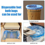 Transparent Blue Pedicure Liners Disposable, Pedicure Bowl Liners - Image 6