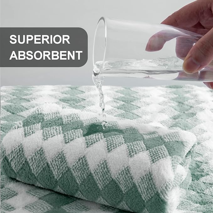 Hand Towels Set 2 Pack-16“x31” Ultra Soft Microfibers Bathroom Towel Set Highly - Image 3