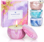 Candles Gift Set for Women, Aromatherapy Candles for Home Scented 4 Pack by SUPERSUN