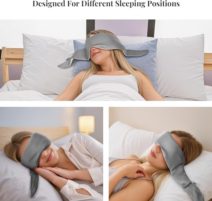 Weighted Eye Mask for Sleeping, Cloud-Like Comfort Softness, 3D Contoured - Image 4