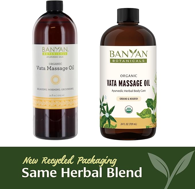 Banyan Botanicals Vata Massage Oil – Organic Herbal Massage Oil - Image 4