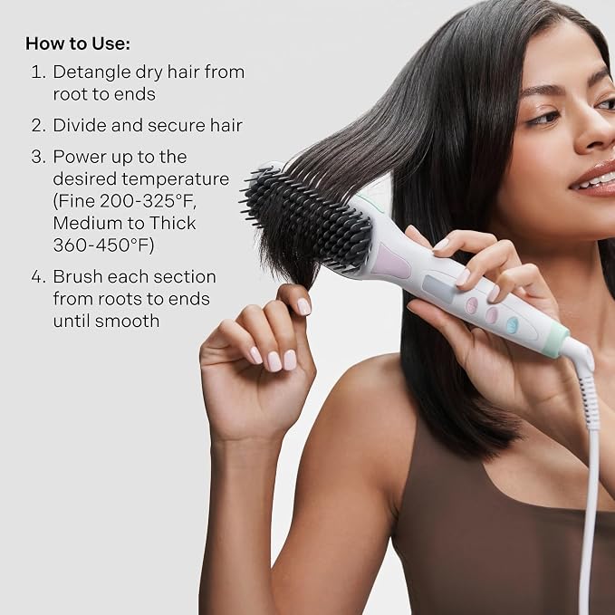 Mane Get Ur Sleek On Hair Straightener Brush - Image 6