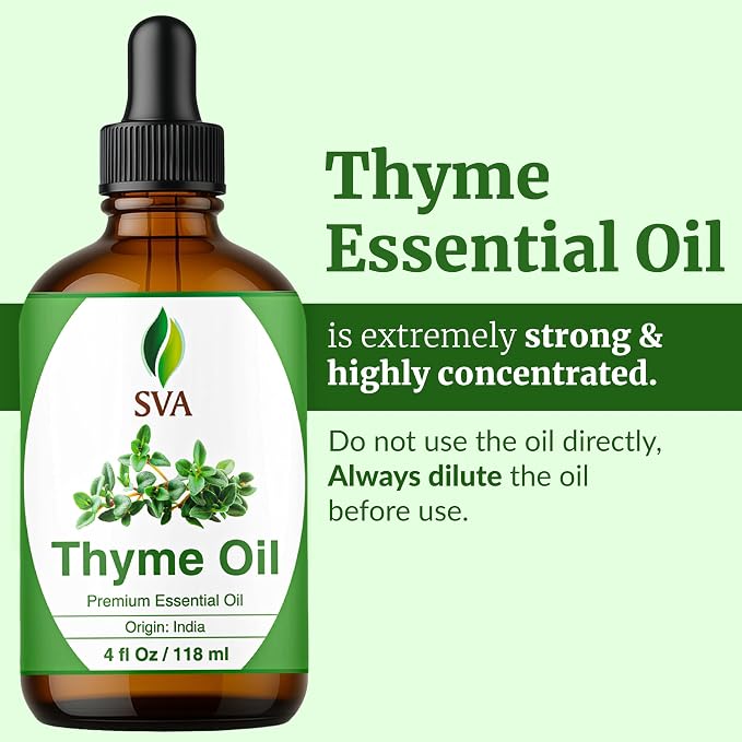 SVA Thyme Essential Oil – 4 Fl Oz – 100% Natural Thyme Oil - Image 2