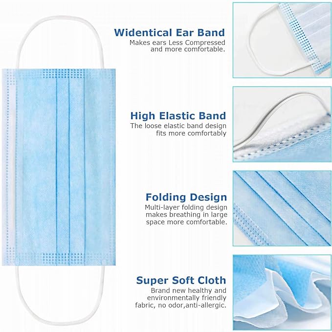 100 Pack Medical Disposable Face Masks - Image 3
