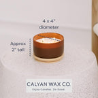 Calyan Wax Co. Mahogany & Cashmere 3 Wick Scented Candle - Image 6