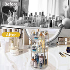 Asayuee 360 Rotating Makeup Organizer, 3 Tier Large Capacity Make Up Organizers - Image 5