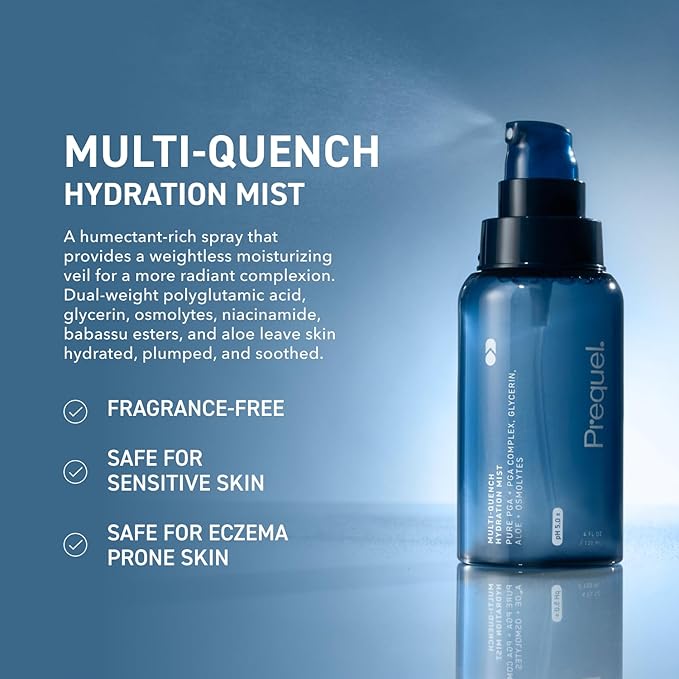 Prequel Skin Multi-Quench Hydration Mist – Moisturizing Face Spray - Image 2