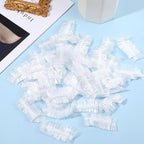 100 Pcs Disposable Ear Covers for Shower, Waterproof Plastic Ears Shower Caps - Image 4
