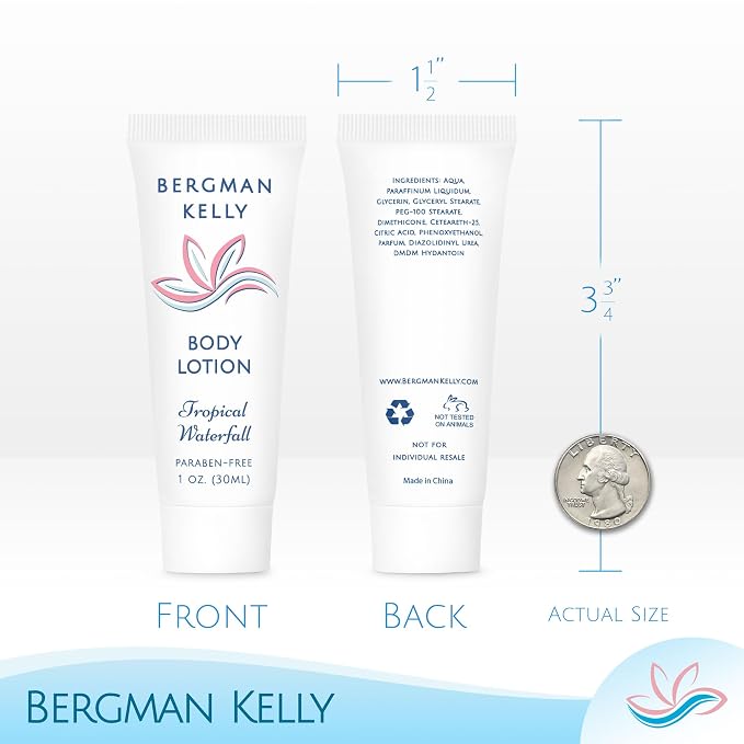 BERGMAN KELLY - Travel Size Lotion - 1 fl oz, 200 PK, Tropical Waterfall - - Image 3