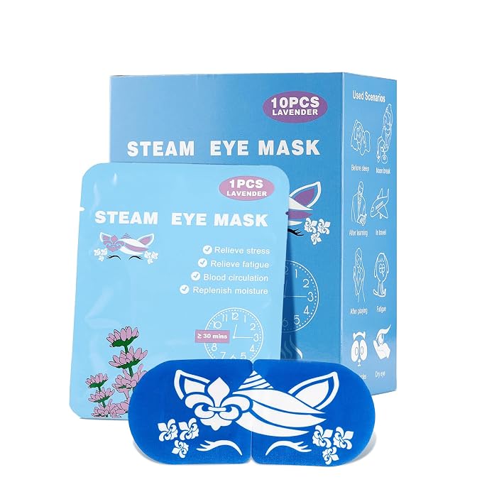 steam Eye mask for Dry Eyes, self-Heating Eye mask for Sleeping, Relief Stress - Image 7