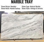 Koville African Natural Marble Decorative Tray, Catchall Tray - Image 5