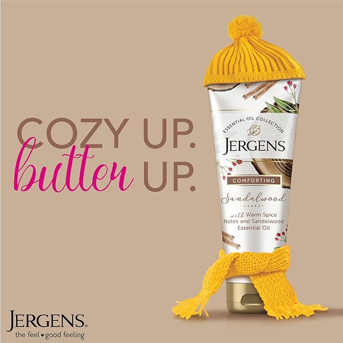 Jergens Sandalwood Body Butter Lotion, Moisturizer Infused - Image 6