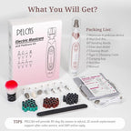 PELCAS Electric Nail File, 5 Speeds Nail Grinder - Image 8