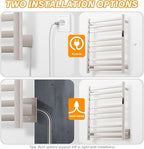 9 Bars Wall Mounted Towel Warmer, Heated Towel Rack - Image 3