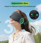 Sleep Mask with Headphones Bluetooth 5.4, LC-dolida Wireless Music Eye Mask - Image 5