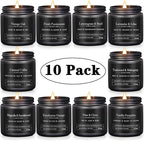 10 Pack Scented Candles for Men, Masculine Candle Gift Set - Image 2