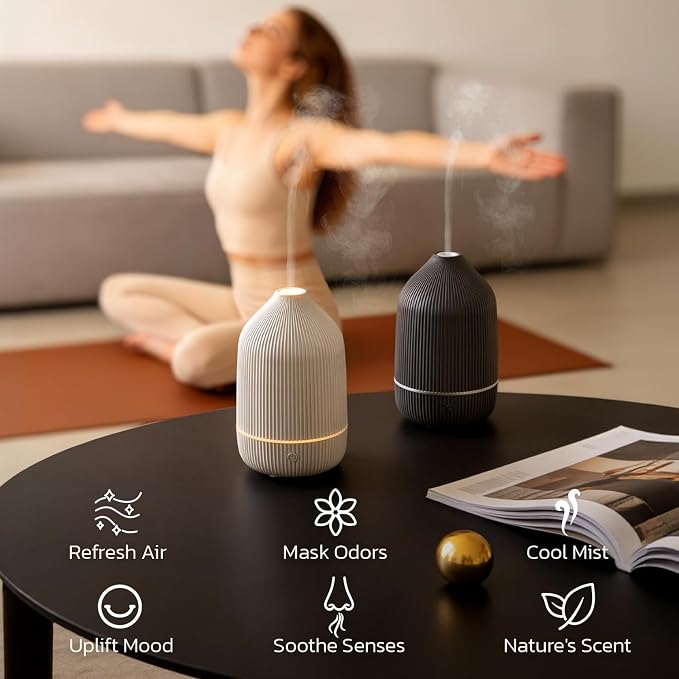 Essential Oil Diffuser, 100ml Aromatherapy Diffuser, Mini Ultrasonic Diffuser - Image 9