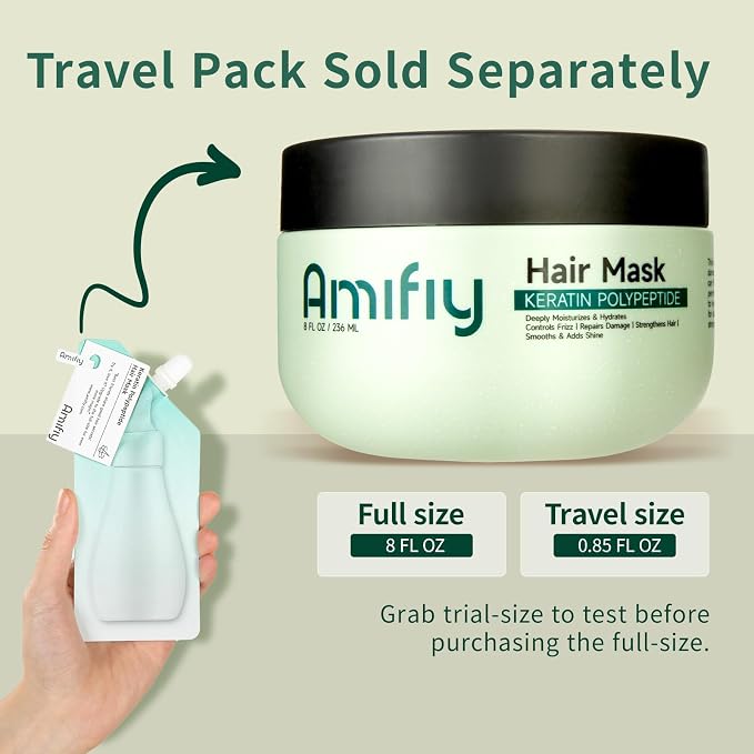 Keratin Hair Mask, Anti-Frizz, Intensive Hydrating & Repairing Deep Conditioner - Image 9