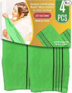 etreetowel Extra Large Size 35.4" x 11" Korean Asian Exfoliating Bath by etreetowel
