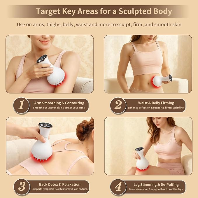 Body Sculpting Machine, Lymphatic Drainage Massager & Anti Cellulite Massage - Image 4