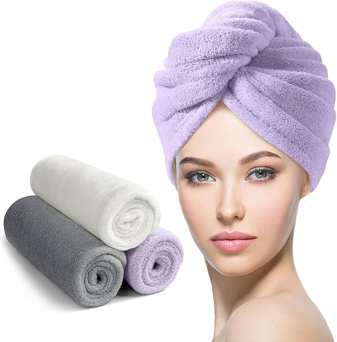YFONG Larger Microfiber Hair Towel Wrap by YFONG