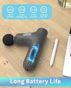 3-in-1 Detachable Massage Gun Deep Tissue, Ergonomic Extension Handle Back - Image 7