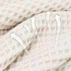 Jacquotha Waffle Bath Towels Set of 2 – Cotton, Quick Dry, Low Lint, 31” x 62” - Image 3