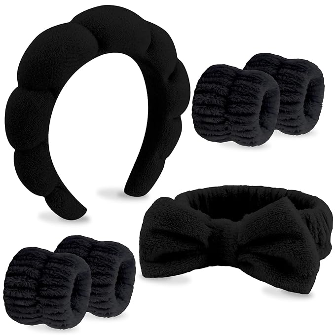 VELSCRUN 6 Pack Spa Headband, Makeup Headband, Face Wash Headbands, Skincare by VELSCRUN