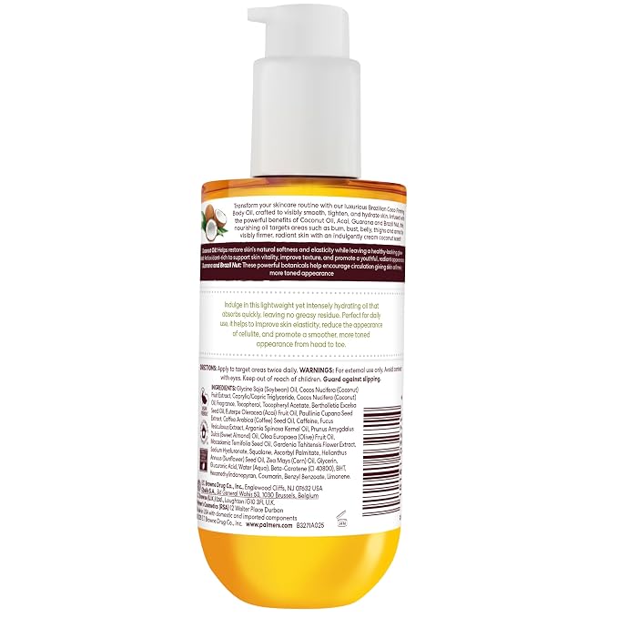 Palmer's Coconut Oil Formula Brazilian Coco Firming Body Oil - Image 8