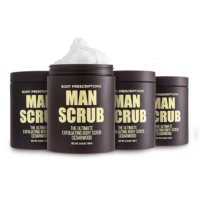 Body Prescriptions Men’s Exfoliating Body Scrub – Ultimate Skin Cleansing Wash by BodyPrescription