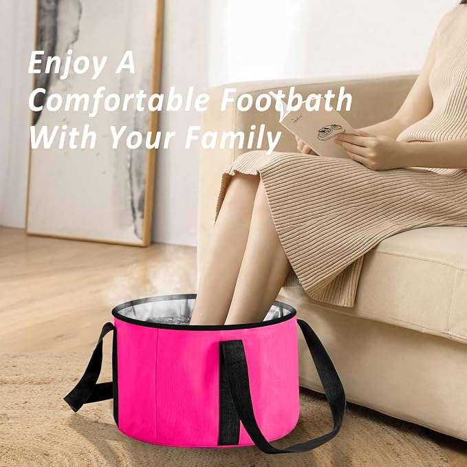 Foot Bath Basin 20L Collapsible Bucket, Portable Foot Soak Tub Feet Soaking - Image 5