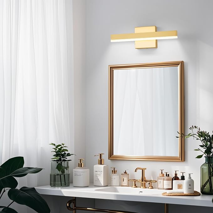 Gold Bathroom Vanity Light 15.75 inch, 14W Dimmable 5CCT LED Modern Bathroom - Image 3