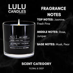 Lulu Candles | Jasmine & Musky Rose | Luxury Scented Soy Jar Candle | Hand - Image 2