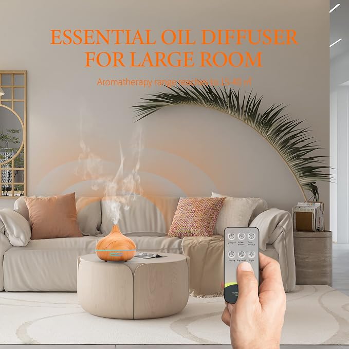 550 ML Aroma Diffiser with Essential Oils Set, Essential Oil Diffuser with - Image 5