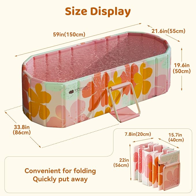 Portable Foldable Bathtub, Freestanding Bathtub No Installation, Bathroom SPA - Image 2