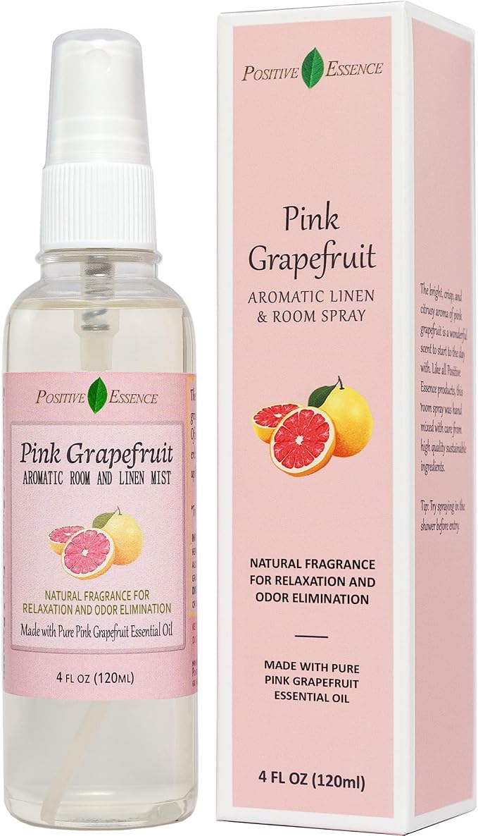 Pink Grapefruit Linen and Room Spray, Natural Air Freshener Made by PositiveEssence